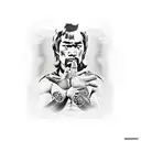 Bruce Lee tattoo design idea