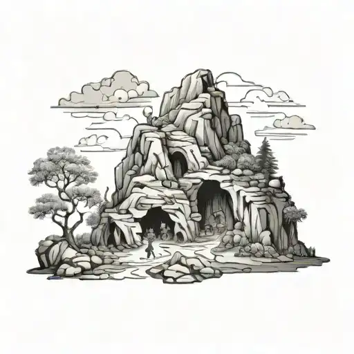 The platons Allegory of the Cave, tattoo design idea