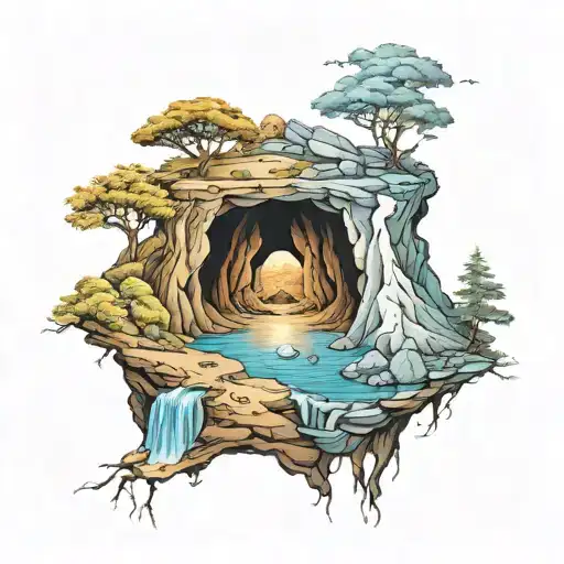 The platons Allegory of the Cave, tattoo design idea