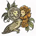 Virgo and Leo tattoo design idea