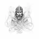 "Yahweh" with vines around the word tattoo design idea