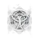 The word "Yahweh" with vines around the word tattoo design idea