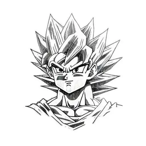 goku tattoo design idea