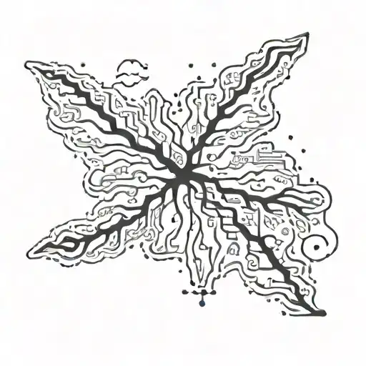 tennessee contour with gatlinburg's pin on it, and romania's contour and a dotted line like a plane travel tattoo design idea