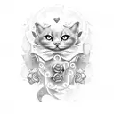 Name art for my girlfriend named lovely tattoo design idea