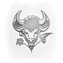 Buffalo Bills Logo outline filled with small dainty flowers on the inside tattoo design idea