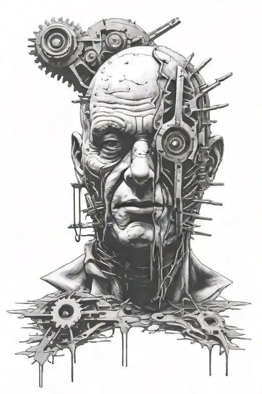 tattoo based on the movie saw the first part tattoo design idea