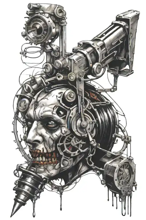 tattoo based on the movie saw instruments of torture tattoo design idea