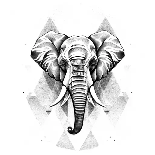 Elephant tattoo design idea