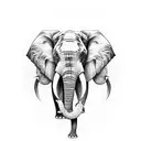 Elephant tattoo design idea