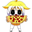 pizza tattoo design idea