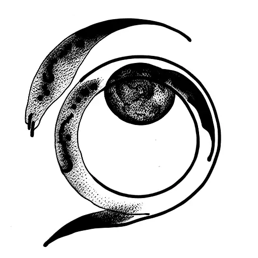 bay leaf, saggitarius arc, moon  tattoo design idea