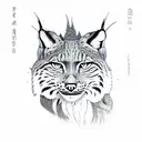 lynx tattoo design idea