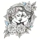 lesbian tattoo design idea