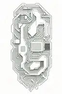 motherboard design tattoo design idea