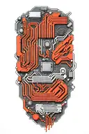 motherboard design tattoo design idea