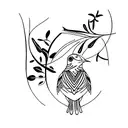 mocking bird tattoo design idea