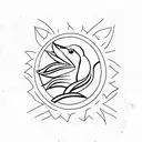 mocking bird tattoo design idea