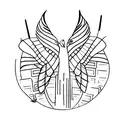 mocking bird tattoo design idea