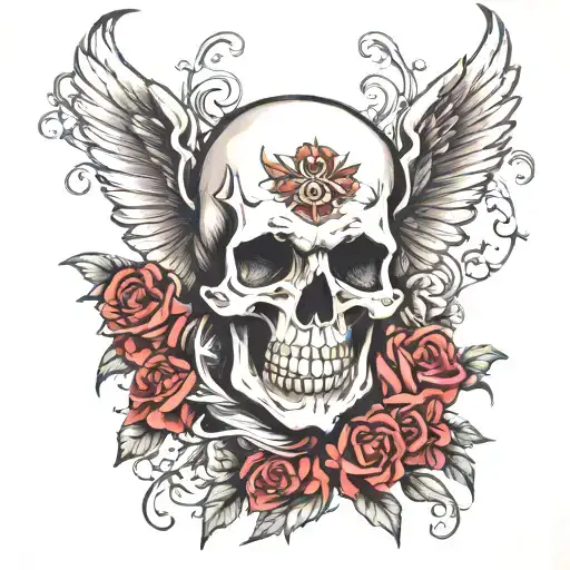 holy death tattoo design idea