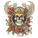 holy death tattoo design idea