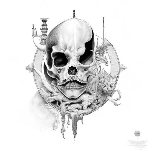 sleep paralysis  tattoo design idea