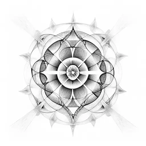 sacred geometry  tattoo design idea
