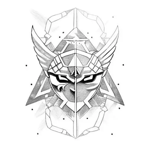 link from the legend of zelda  tattoo design idea