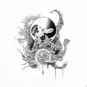 sleep paralysis  tattoo design idea