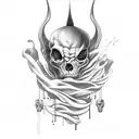 sleep paralysis  tattoo design idea