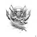 sleep paralysis  tattoo design idea