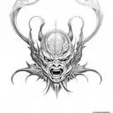 sleep paralysis demon tattoo design idea