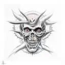 God from hell   tattoo design idea