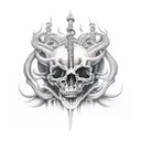 God from hell   tattoo design idea