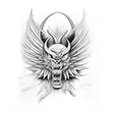 lucifer hell tattoo design idea