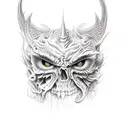 lucifer hell tattoo design idea