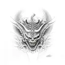 lucifer hell tattoo design idea