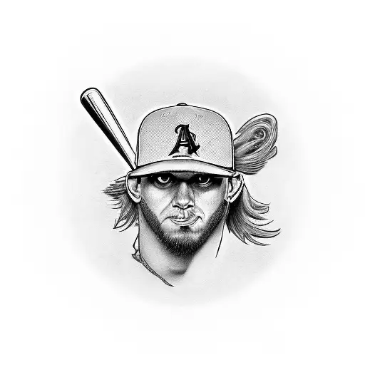 Traditional Baseball Pitcher Brother Angel Horse Tattoo Idea -  BlackInk AI