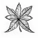 black 5 leaf clover tattoo design idea