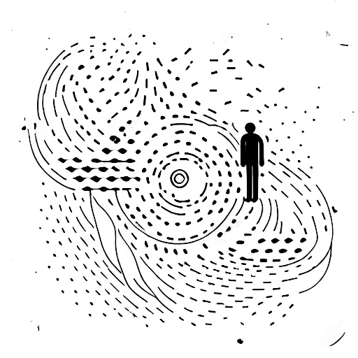 Alone in the cosmos tattoo design idea