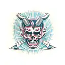 devil tattoo design idea