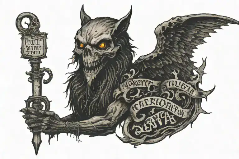 Latin quote tattoo design idea