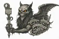 Latin quote tattoo design idea