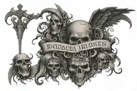 Latin quote tattoo design idea