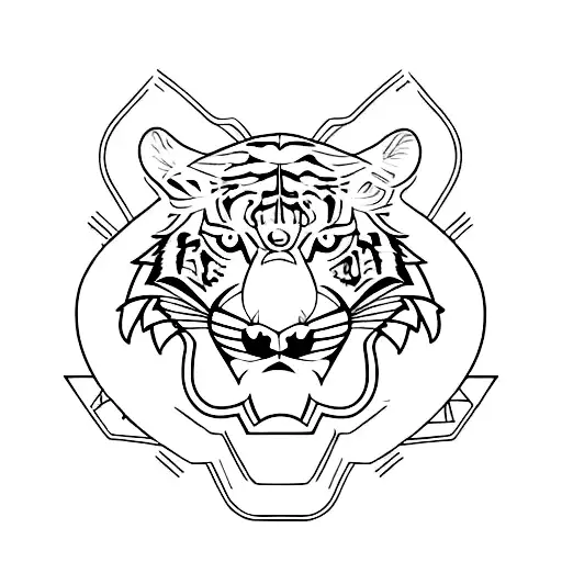 Combine elements of your favorite sport with a tiger in a dynamic and powerful composition. tattoo design idea