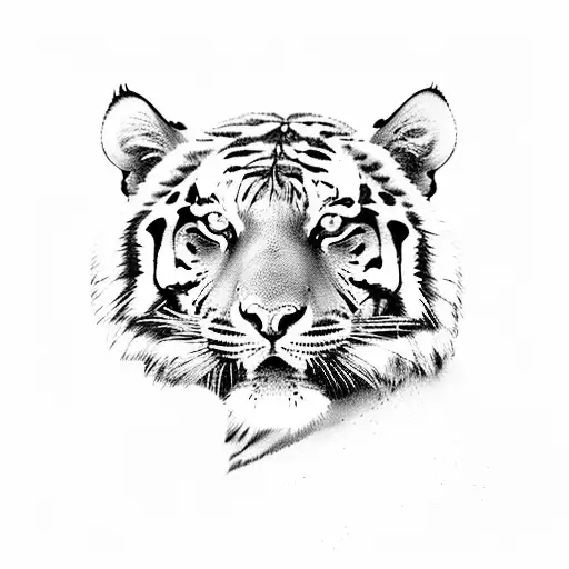 Combine elements of your favorite sport with a tiger in a dynamic and powerful composition. tattoo design idea