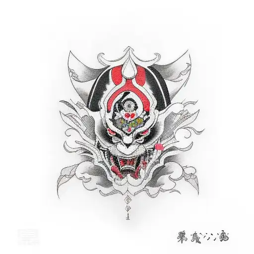 Harlequin tattoo design idea