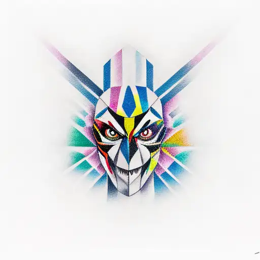 Harlequin tattoo design idea