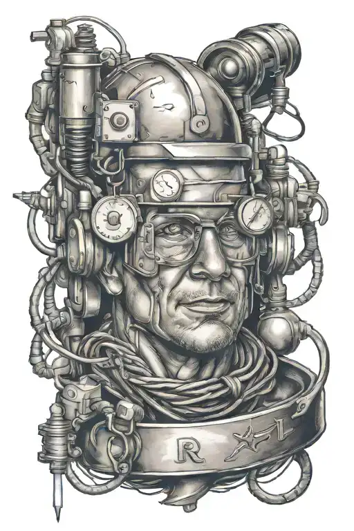 electrician tattoo design idea