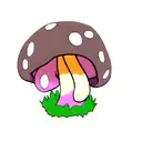 mushroom goddess  tattoo design idea